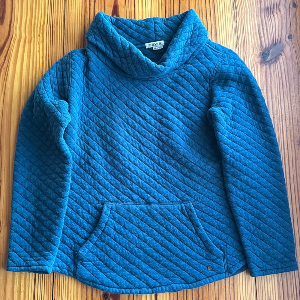 COPY - Orvis Quilted Funnel Neck Sweater Size M